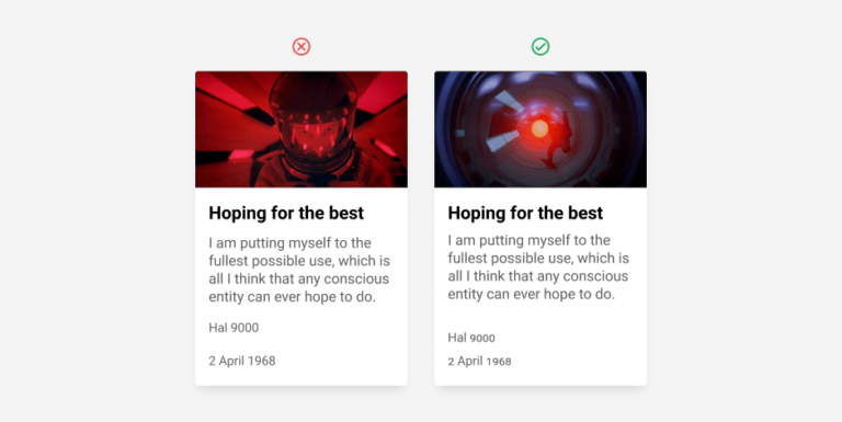 The ultimate UX and UI guide to card design for the web - Point Jupiter