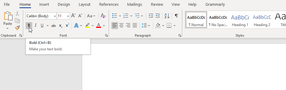 Rich tooltips in Microsoft Word