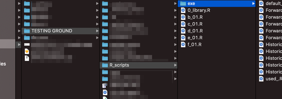 The R scripts share the naming convention with the sketch files they produce images for, and the sketch files are divided by topics. The "0_library.R" will produce images needed to update the Sketch Library, and the "exe" directory contains all the necessary functions to actually calculate all numerical values.